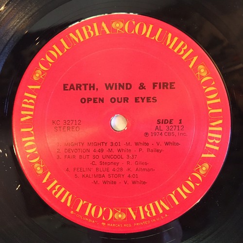Earth Wind & Fire Open Our Eyes Vinyl LP Columbia Records 1974 AL 32712 W/Poster - Picture 5 of 8
