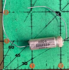 330uF 50v Sprague Axial Wet Tantalum Capacitor 109D337X9050K2 125'c Mil Aero
