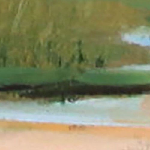 PAESAGGIO UCRAINO Dipinto ad olio contemporaneo 8x8 UCRAINA - Foto 7 di 12
