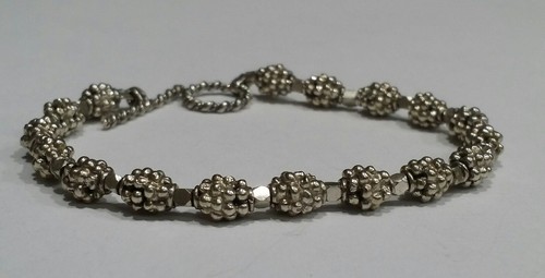 Ausgefallenes Sterling Silber Perlen Armband  - Bild 2 von 7