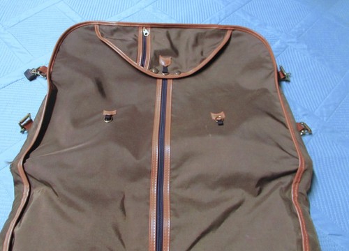 Sac à bagages costume à suspendre Lark Travel, vintage vert/marron - Photo 13/14