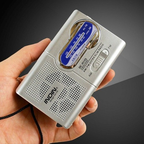 Mini Portable AM/FM Radio Telescopic Antenna World Receiver Slim Pocket Size - Picture 8 of 12