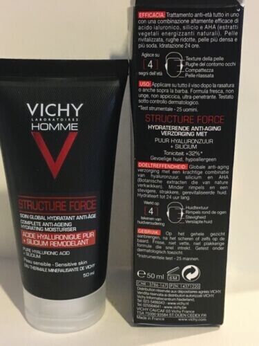 Vichy Homme Herren Structure Force komplett Anti-Aging feuchtigkeitsspendende Feuchtigkeitscreme 50ml - Bild 7 von 10