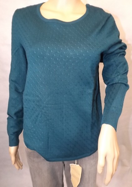 ★ Gina Laura ★ S ~ 38 Petrol ~ Toller Pullover ~ Rundhals ~ Langarm ~ Neu-image