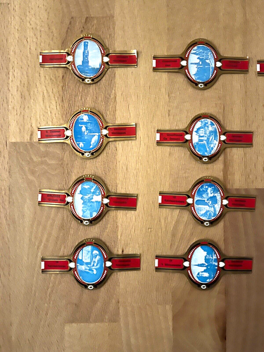Vintage set 20 label cigar band bands L. janssens maldegem Belgium regions #598 - Picture 3 of 10