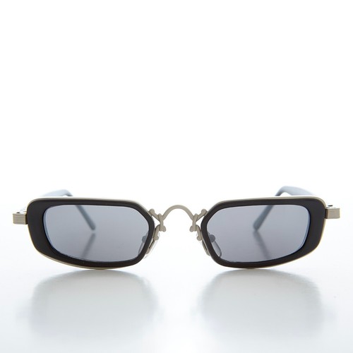 Gafas de sol vintage rectangulares negras - Wiggins - Imagen 1 de 3