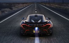 Cars mclaren p1 2014 auto Desk Mat Stitched