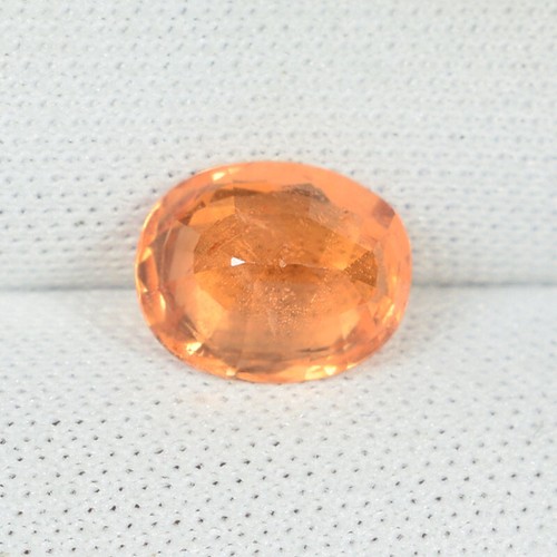 2.03Cts Best Luster Fanta Orange Natural (Mandarin) Spessatite Garnet Oval...!!! - Foto 2 di 2