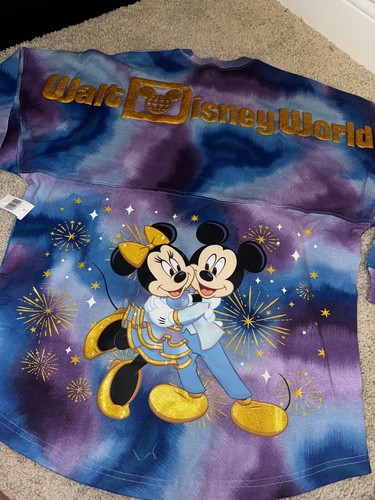 WALT DISNEY WORLD 50TH ANNIVERSARY GRAND FINALE ADULT XS SPIRIT TIE DYE JERSEY - Picture 1 of 6