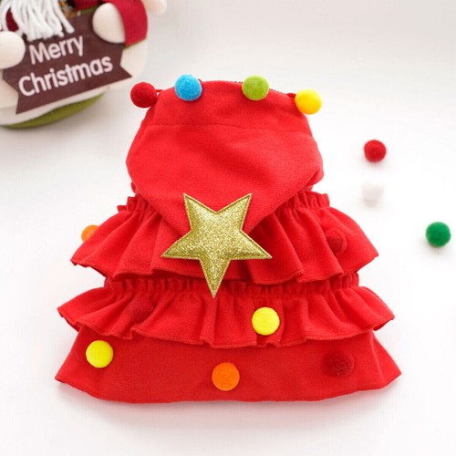 2025 Autumn Winter Christmas Pet Clothes Christmas Tree Cloak Pet Shawl Holiday - Picture 16 of 22