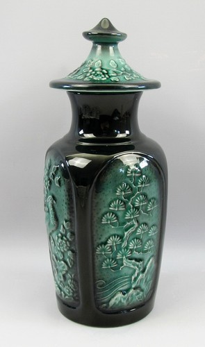 Sylvac Vintage Sylvac Tall Green Ginger Jar No. 5397 - Picture 4 of 9