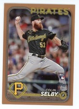 2024 Topps COLIN SELBY GOLD #668 1121/2024 PITTSBURGH PIRATES