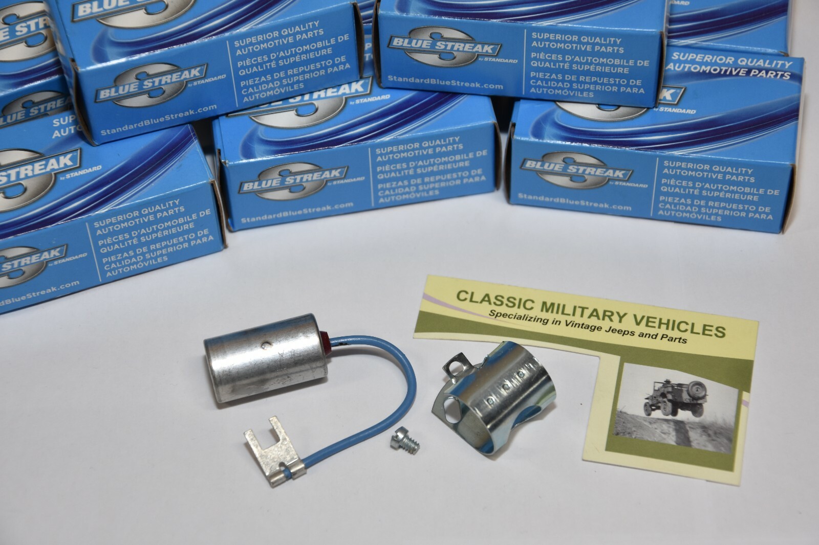 Willys CJ2A Blue Streak Distributor Condenser. L134 F134 MB CJ3A CJ3B