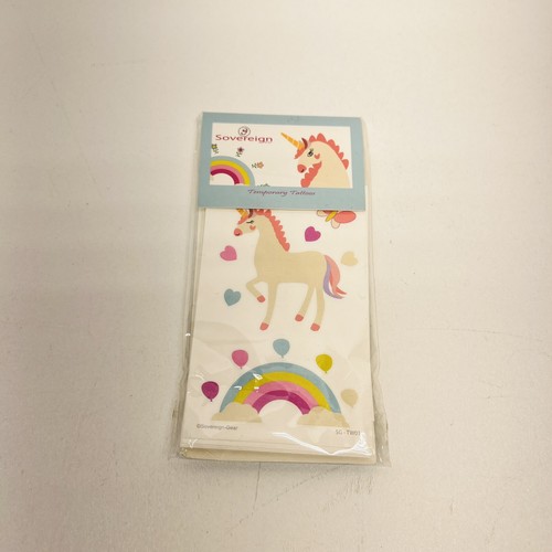 Unicorn Rainbow Temporary Tattoos for Kids Birthday Party Waterproof 20 Sheets - Picture 6 of 6