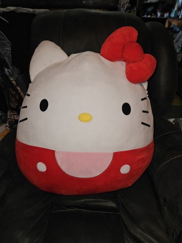 Squismallows Sanrio Hello Kitty 24 Zoll XL LARGE Kissen Plüsch JUMBO-Größe  - Bild 1 von 4