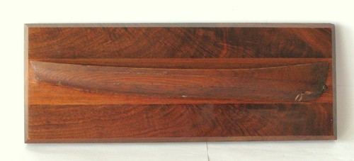 Antique Wooden Half Hull Boat Ship Model Folk Art Nautical Maritime Maine - Picture 1 of 7