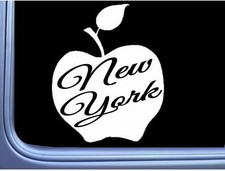 New York Apple M432 6" Sticker Decal Window the big city