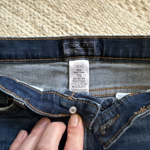 Kids Shorts Age 5-6 Years - 3 Pairs - Cream, Denim & Navy - Zara, M&S & Next - Picture 6 of 8