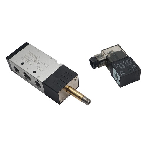 Elettrovalvola aria pneumatica 4V310-10 5 porte 2 posizioni singola 3/8" BSPT AC220 - Foto 4 di 4
