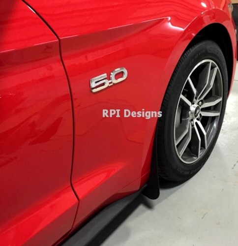 Fits 2015-2019 Ford Mustang - No Drilling Required Splash Guards Mud Flaps Kit - Picture 2 of 3