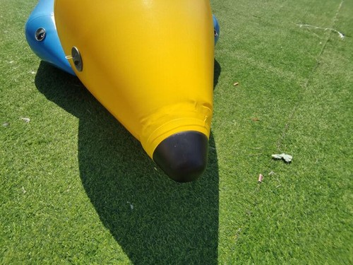 PVC Inflatable Banana Boat for 6 Person Inline Watersport Tour with Blower - Picture 13 of 14