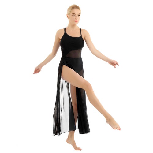 Women Dress Ballroom Dancewear Festival Contemporary Unitard Costume Camisole - Picture 10 of 59