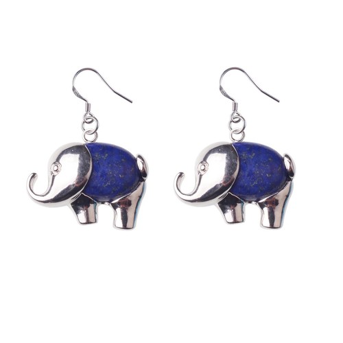 3Pcs Healing Crystal Elephant Dangle Earring Crystal Ear Pendant Jewelry - Picture 21 of 27
