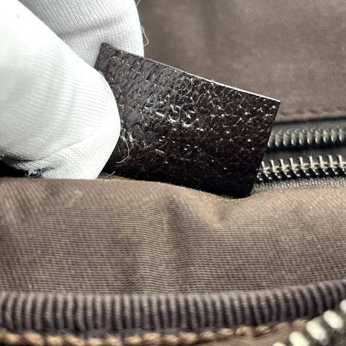 GUCCI Crossbody Bag GG Canvas Brown Leather Shoulder Purse Authentic From Japan - Picture 18 of 24