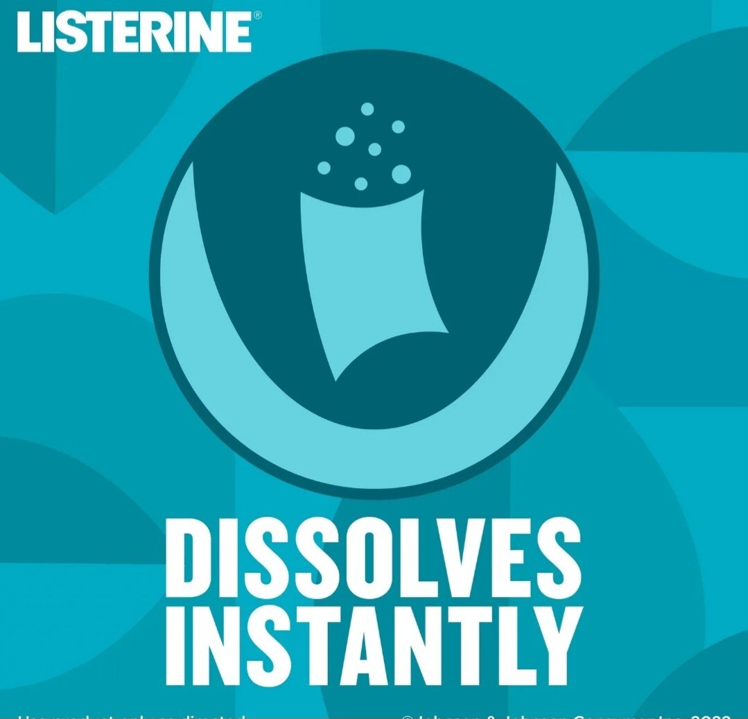 Listerine PocketPaks Breath Strips On The Go, "Cool Mint" 6pk X 24 = 144 strips. - Picture 12 of 18