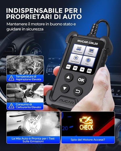 Diagnosi Auto Tutte Autodiagnosi OBD2/ EOBD Con Funzioni OBDII Odb2 ๐๐ฎ๐น - Foto 4 di 13