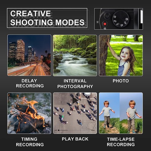Digital Camera 4K 48MP 16x 60FPS Vlogging Camera for YouTube With WiFi and Lens - Picture 7 of 10