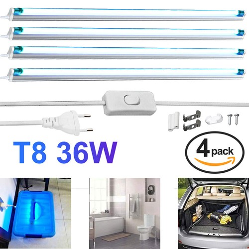 4PCS/LOT UV-Röhre Komplettset T8 120CM 36W Slim Schwarzlichtröhre Blacklight DE - Bild 11 von 17