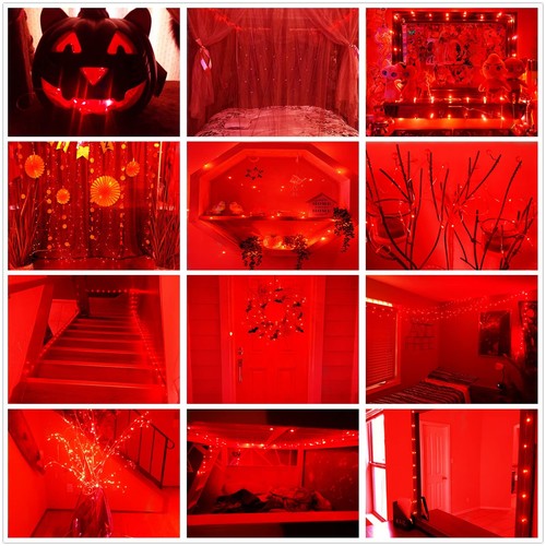 Valentines Day Decoration Red Fairy Lights Battery Operated 7Ft 20 LED String... - Picture 9 of 9