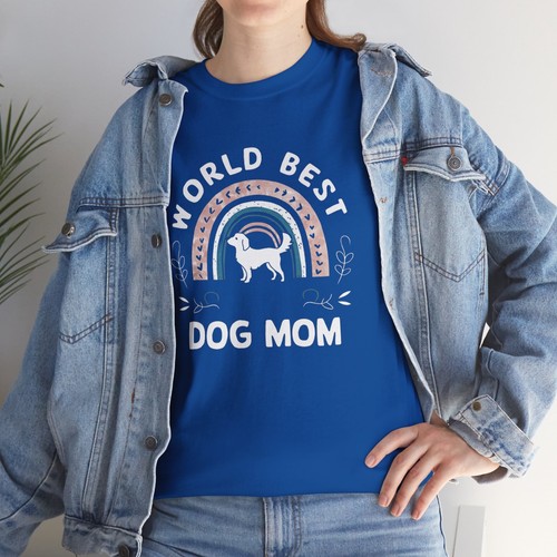 World Best Dog Mom T-Shirt – Funny Pet Tee | Dog Shirt - Picture 29 of 61