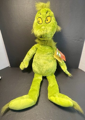 Dr Seuss il Grinch che rubò Natale seduto morbido peluche Kohls Cares 2010 etichette - Foto 9 di 16