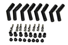 Pertronix Universal Ceramic Spark Plug Boot Kit 45-Deg 8-Pack Black | 8563HT-8