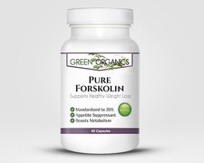 Pure Forskolin by Green Organics -- natural aid in weight loss - fat burner