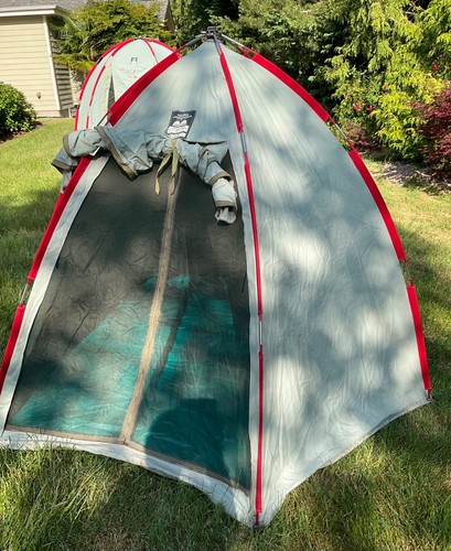 Vintage Thermos 8102/28 TENDA Pop Dome Tela Bill Moss Design Istruzioni - Foto 5 di 18