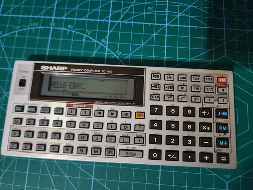 SHARP Vintage Pocket Computer PC-1403 With Basic Language and Matrix Operations - Picture 2 of 8