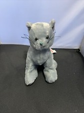Webkinz Ganz Charcoal Grey Cat Plush Doll No Code Stuffed Animal Kitty AR