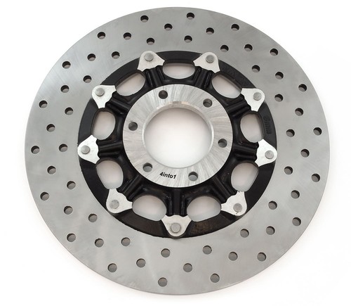 NEW Stainless Steel Drilled Brake Rotor - Honda CB450K CB500 CB550 45120-374-700 - Picture 2 of 2