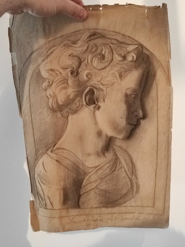 Antique Drawing/Pencil On Identification Paper - Picture 10 of 12