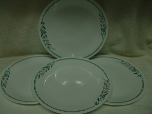   VINTAGE CORELLE 4 DINNER PLATES "ROSEMARIE" 10 1/4"  - Picture 1 of 3