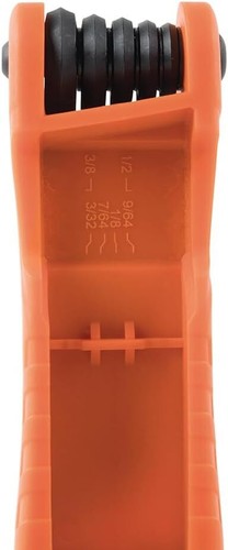 Klein Tools 70550 Hex Wrench Key Set, 11 SAE Sizes, Heavy Duty Folding Allen Wre - Picture 11 of 12