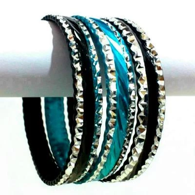 Indische Armreifen set Ø6,8cm Armschmuck Schmuck Armband Bollywood Bangles - Bild 1 von 2