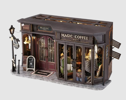 Magic Coffee Puppenhaus Set - Miniatur Wizardi Roombox Kit - Bild 3 von 6