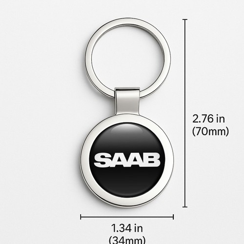 Saab Llavero Metal | Llavero Logo Coche | Accesorios Coche - Imagen 15 de 16
