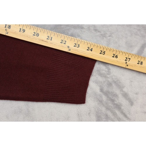 Dockers Sweater Men Small Mahogany Maroon Argyle Long Sleeve V-Neck Casual New - Picture 12 of 16