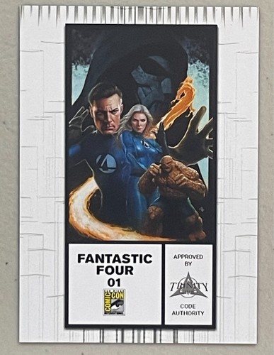 Fantastic Four #1 SDCC Exclusivo Comercio y Variante Virgen Set Adi Granov Casi Nuevo - Imagen 4 de 4