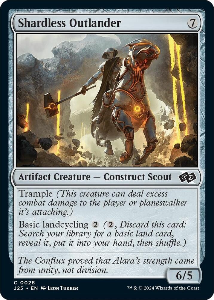 Shardless Outlander 28 Common Foundations Jumpstart Magic: The Gathering NM